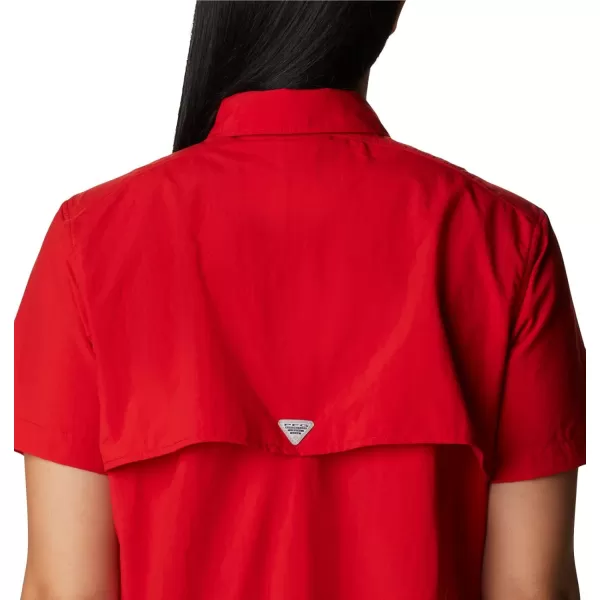 Columbia Womens Bahama Short Sleeve ShirtRed Spark