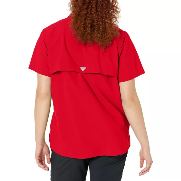 Columbia Womens Bahama Short Sleeve ShirtRed Spark