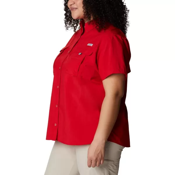 Columbia Womens Bahama Short Sleeve ShirtRed Spark