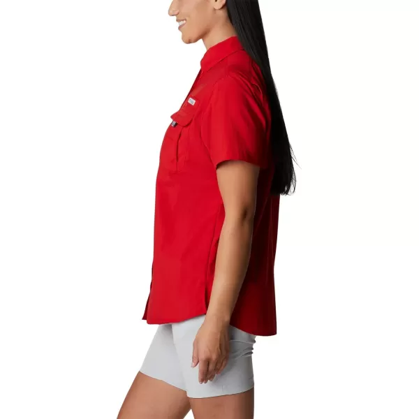 Columbia Womens Bahama Short Sleeve ShirtRed Spark