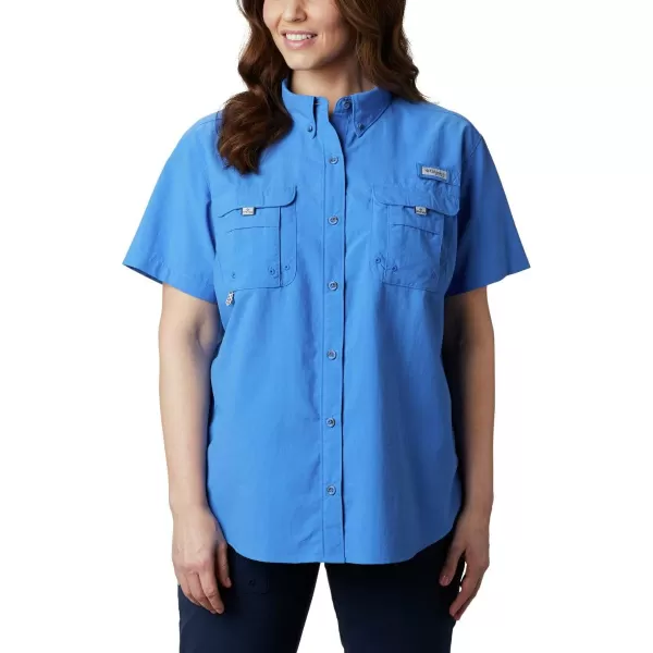 Columbia Womens Bahama Short Sleeve ShirtStormy Blue