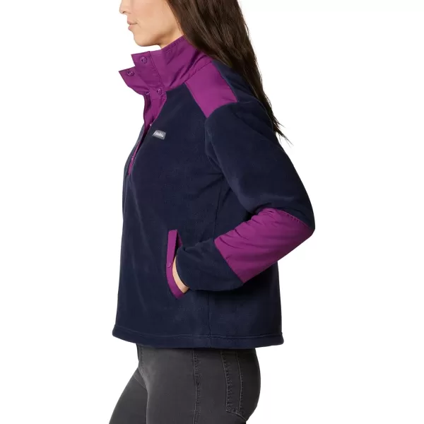 Columbia Womens Benton Springs Crop PulloverDark NocturnalPlum