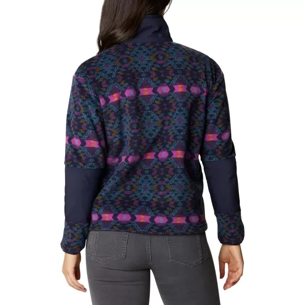 Columbia Womens Benton Springs Crop PulloverPlum BlanketDark Nocturnal
