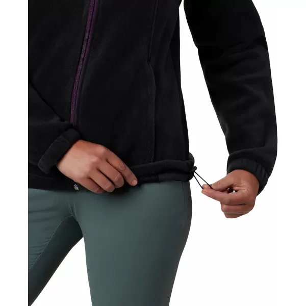 Columbia Womens Benton Springs Full ZipBlackWild Iris