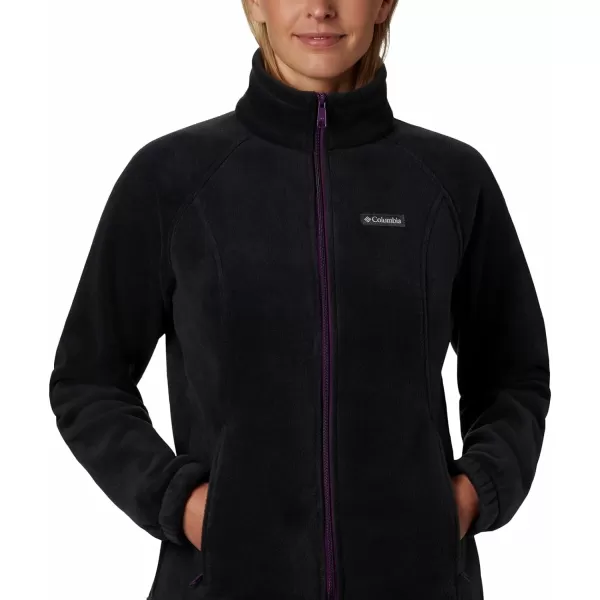 Columbia Womens Benton Springs Full ZipBlackWild Iris