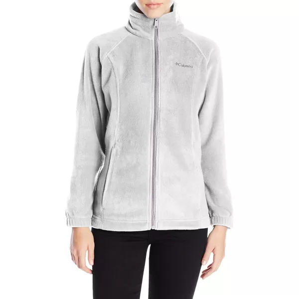 Columbia Womens Benton Springs Full ZipLight Grey Heather  Legacy