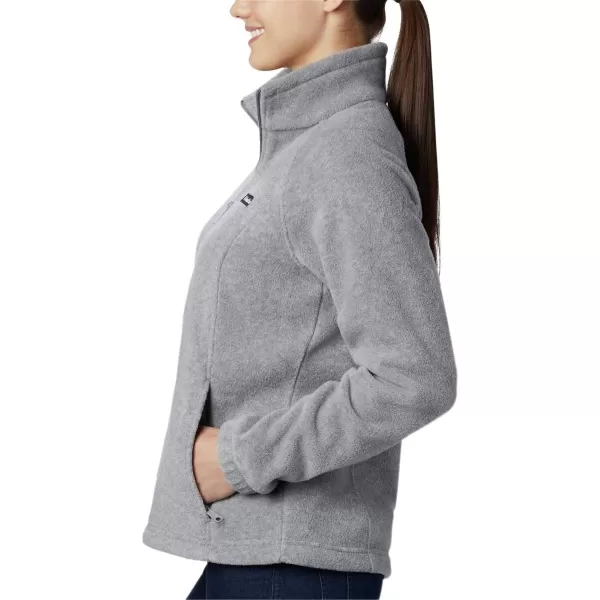 Columbia Womens Benton Springs Full ZipLight Grey Heather  Legacy