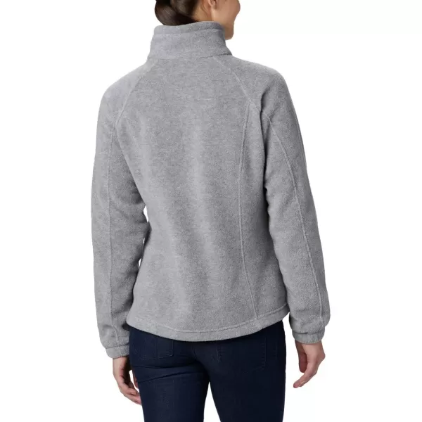 Columbia Womens Benton Springs Full ZipLight Grey Heather  Legacy