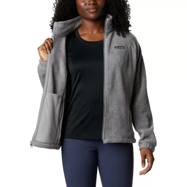 Columbia Womens Benton Springs Full ZipLight Grey Heather