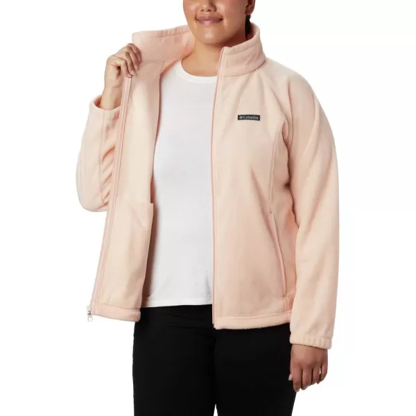 Columbia Womens Benton Springs Full ZipPeach Cloud