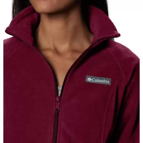 Columbia Womens Benton Springs Full ZipRich Wine