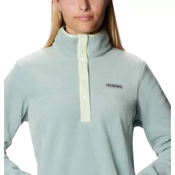 Columbia Womens Benton Springs Half Snap PulloverAqua ToneLight Lime
