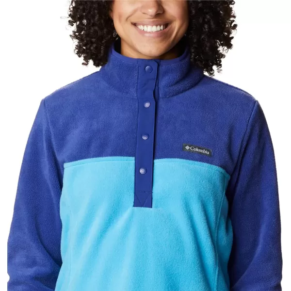 Columbia Womens Benton Springs Half Snap PulloverBlue ChillDark Sapphire