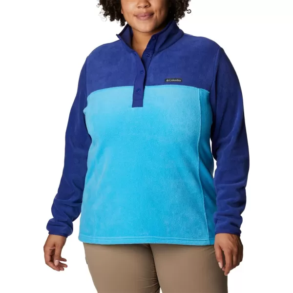 Columbia Womens Benton Springs Half Snap PulloverBlue ChillDark Sapphire