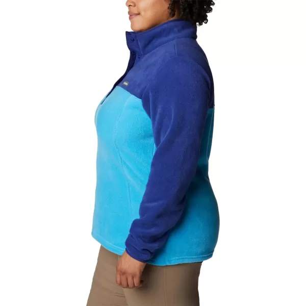 Columbia Womens Benton Springs Half Snap PulloverBlue ChillDark Sapphire