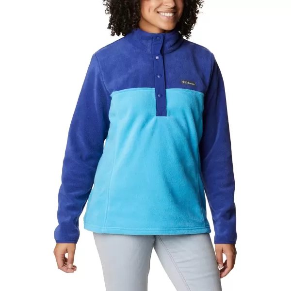 Columbia Womens Benton Springs Half Snap PulloverBlue ChillDark Sapphire