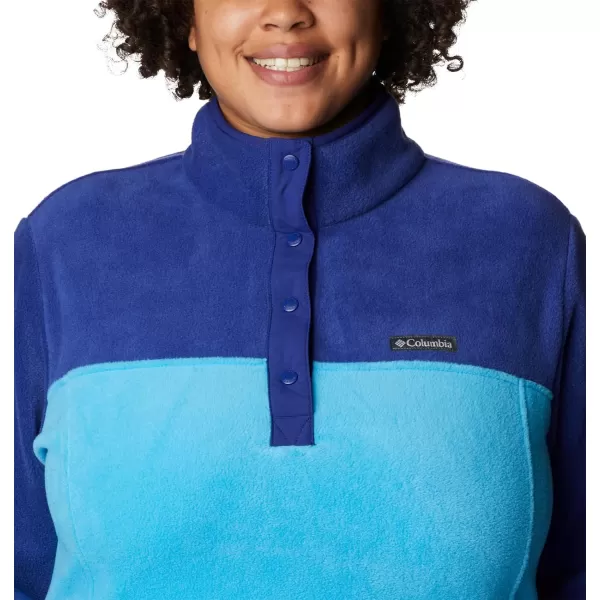 Columbia Womens Benton Springs Half Snap PulloverBlue ChillDark Sapphire