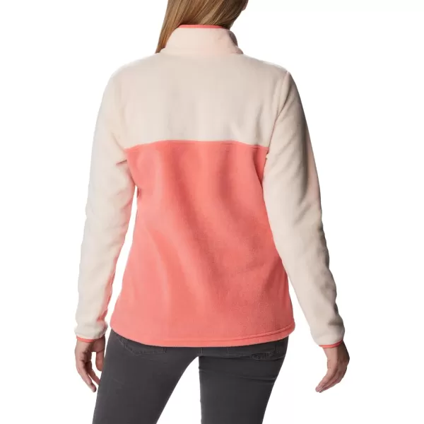 Columbia Womens Benton Springs Half Snap PulloverBlush PinkPeach Blossom