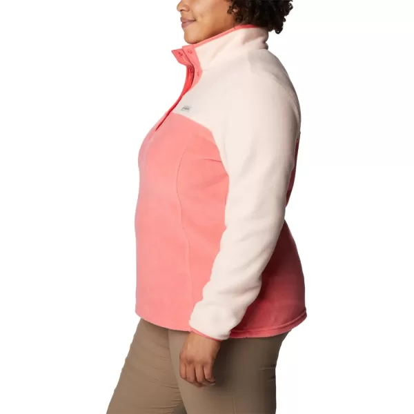 Columbia Womens Benton Springs Half Snap PulloverBlush PinkPeach Blossom