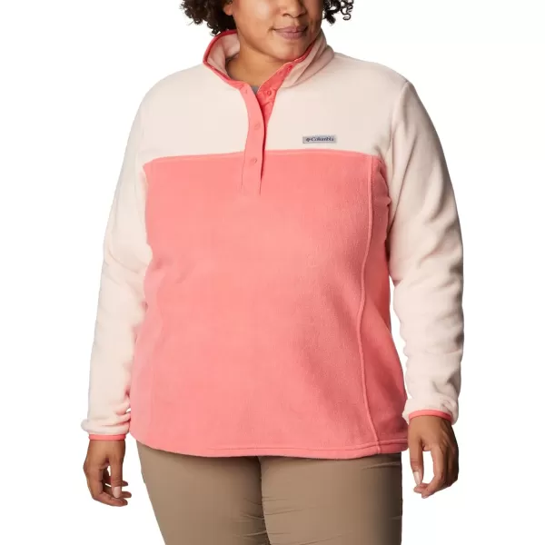 Columbia Womens Benton Springs Half Snap PulloverBlush PinkPeach Blossom