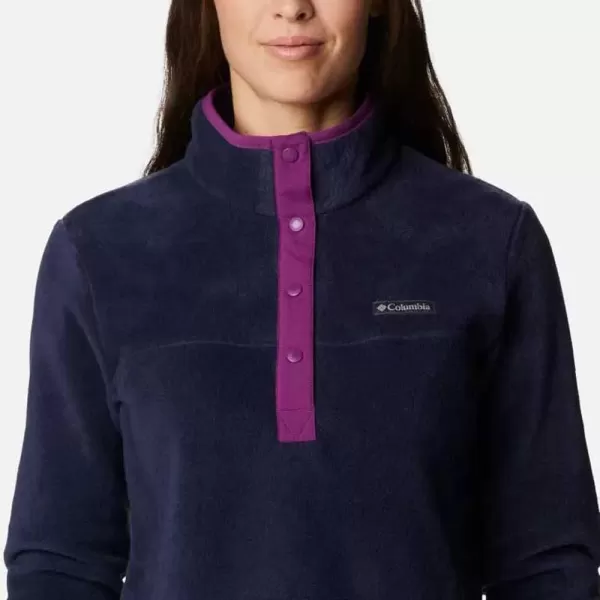 Columbia Womens Benton Springs Half Snap PulloverDark NocturnalPlum