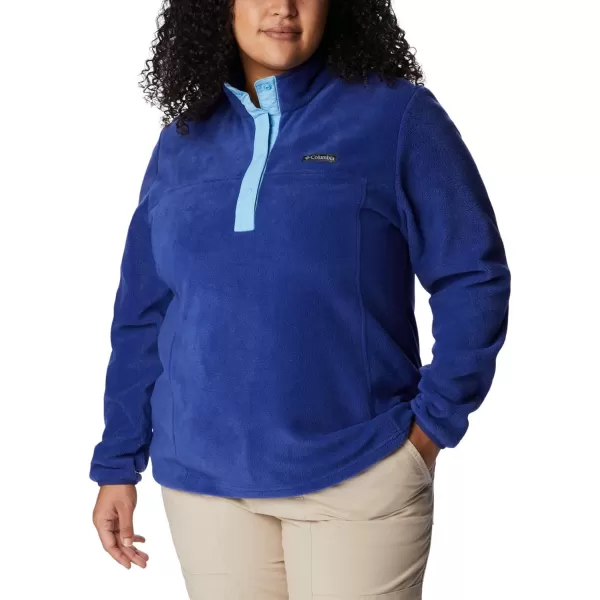 Columbia Womens Benton Springs Half Snap PulloverDark SapphireVista Blue