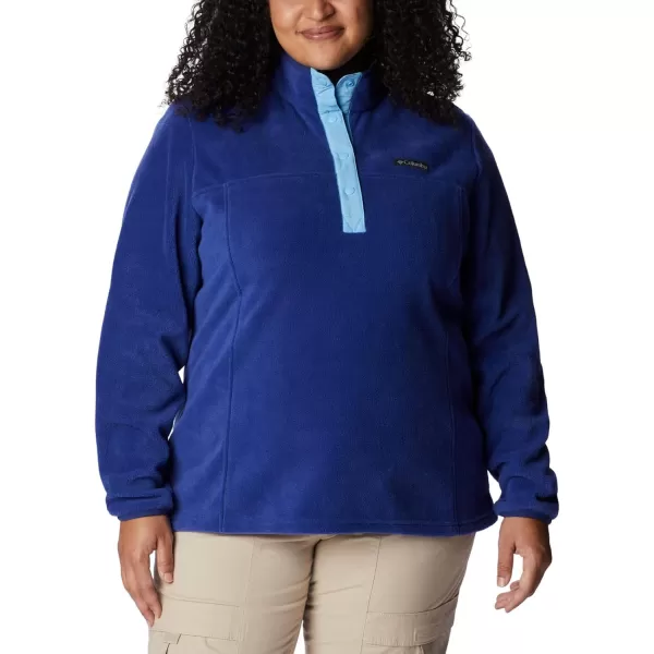 Columbia Womens Benton Springs Half Snap PulloverDark SapphireVista Blue