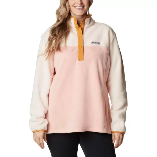 Columbia Womens Benton Springs Half Snap PulloverFaux PinkPeach Quartz