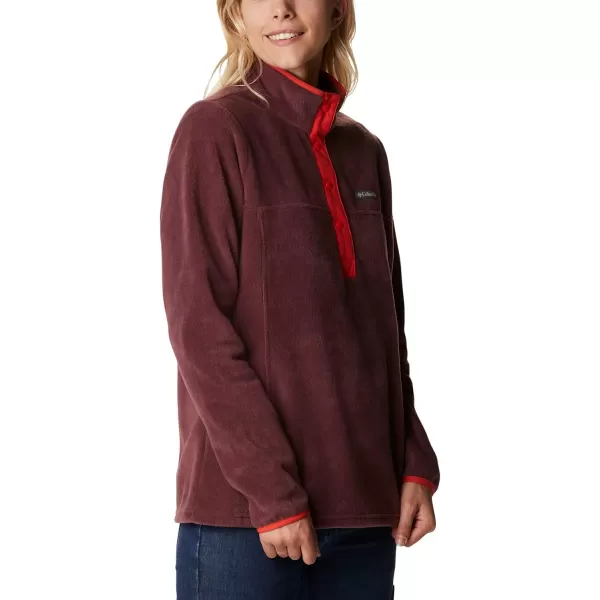 Columbia Womens Benton Springs Half Snap PulloverMalbecBold Orange