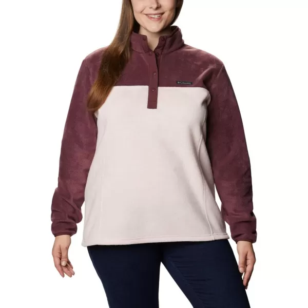 Columbia Womens Benton Springs Half Snap PulloverMalbecMineral Pink