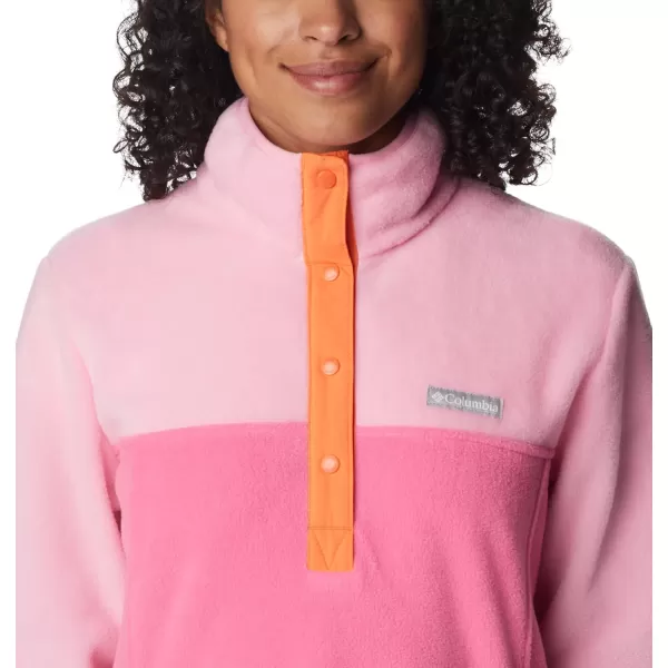 Columbia Womens Benton Springs Half Snap PulloverWild GeraniumWild Rose