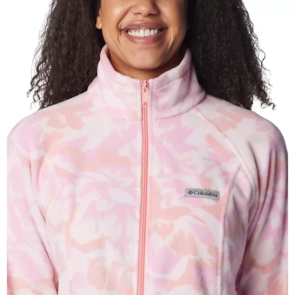 Columbia Womens Benton Springs Printed Full ZipSalmon Rose Peonies