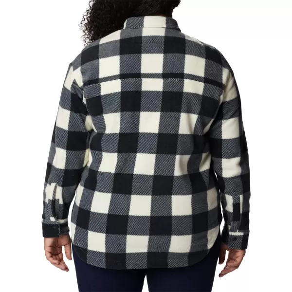 Columbia Womens Benton Springs Shirt Jacket Chalk Check Print LargeColumbia Womens Benton Springs Shirt Jacket Chalk Check Print Large