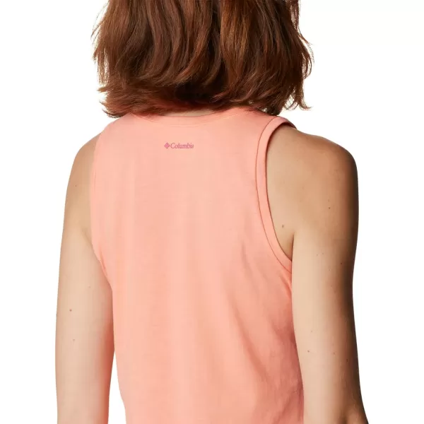 Columbia Womens Bluff Mesa Tank Top Lightweight Comfort StretchCoral Reef HeatherBranded Lakeshore