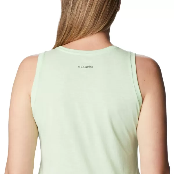 Columbia Womens Bluff Mesa Tank Top Lightweight Comfort StretchKey West HeatherJourney to Joy Graphic