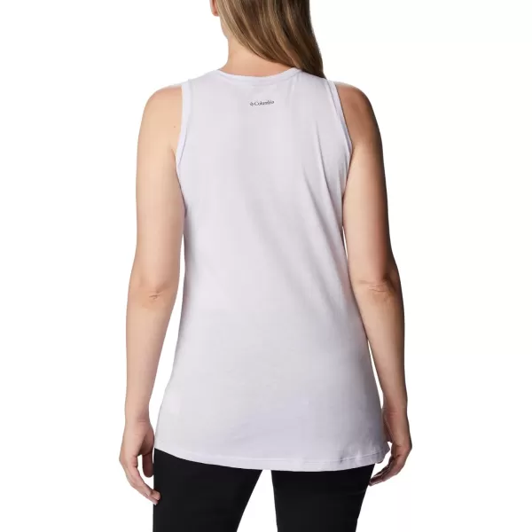 Columbia Womens Bluff Mesa Tank Top Lightweight Comfort StretchPurple Tint HeatherMeditation Isle Grx