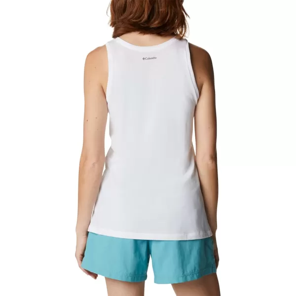 Columbia Womens Bluff Mesa Tank Top Lightweight Comfort StretchWhiteBranded Lakeshore