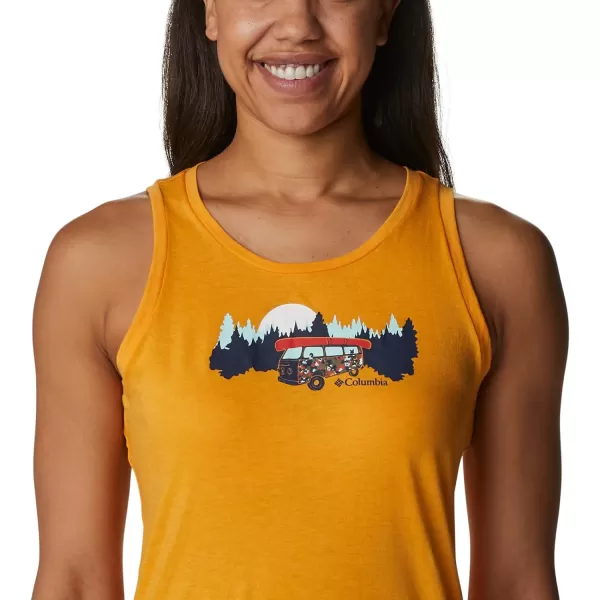 Columbia Womens Bluff Mesa TankMango HeatherVan Life 3