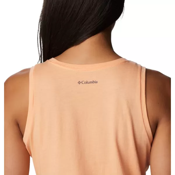 Columbia Womens Bluff Mesa TankPeach HeatherMindful Meditation Graphic