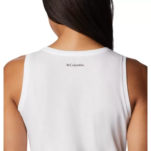 Columbia Womens Bluff Mesa TankWhiteMeditation Isle Graphic