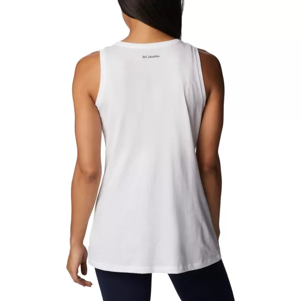 Columbia Womens Bluff Mesa TankWhiteMeditation Isle Graphic