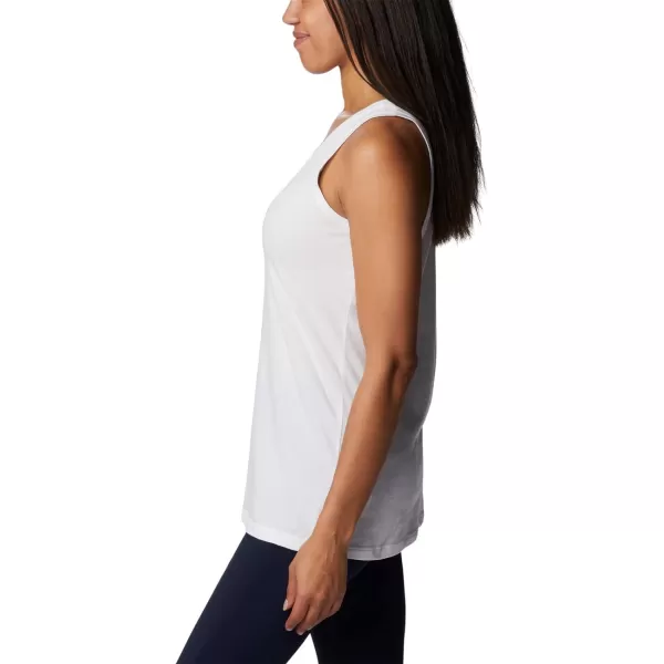 Columbia Womens Bluff Mesa TankWhiteMeditation Isle Graphic