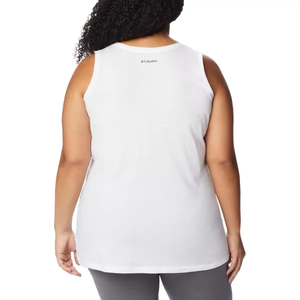 Columbia Womens Bluff Mesa TankWhiteMeditation Isle Graphic