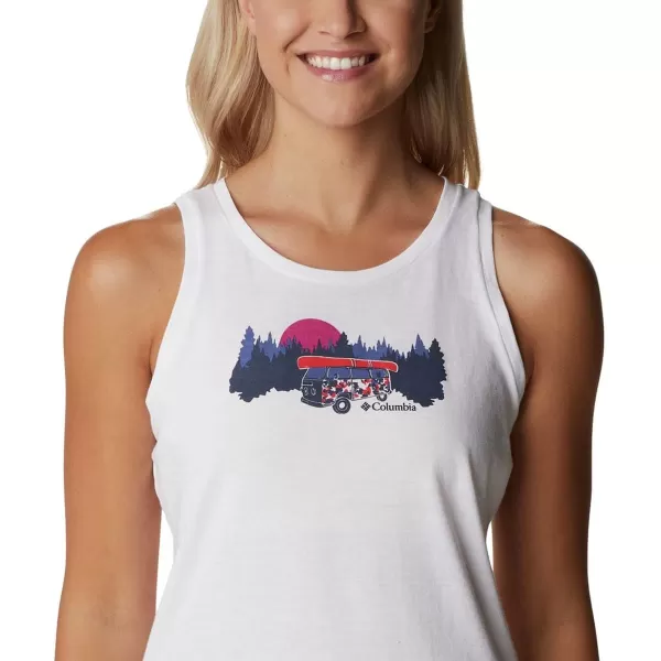 Columbia Womens Bluff Mesa TankWhiteVan Life 3