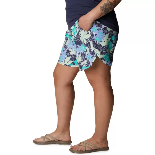 Columbia Womens Bogata Bay Stretch Printed ShortKey West Lakeshore Flora