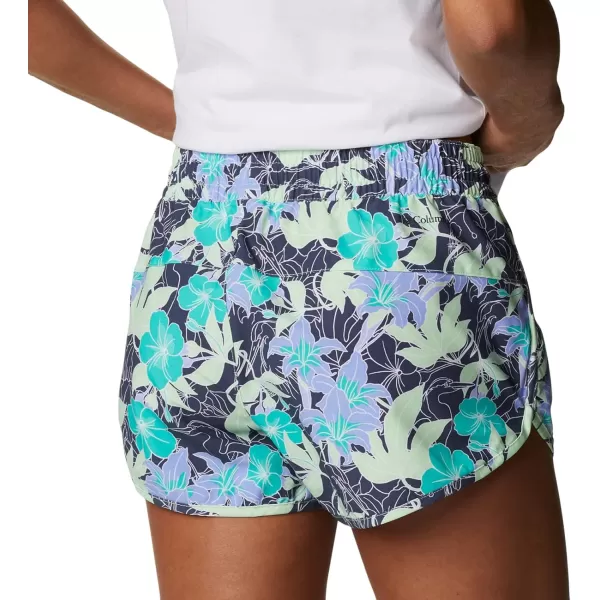 Columbia Womens Bogata Bay Stretch Printed ShortKey West Lakeshore Flora