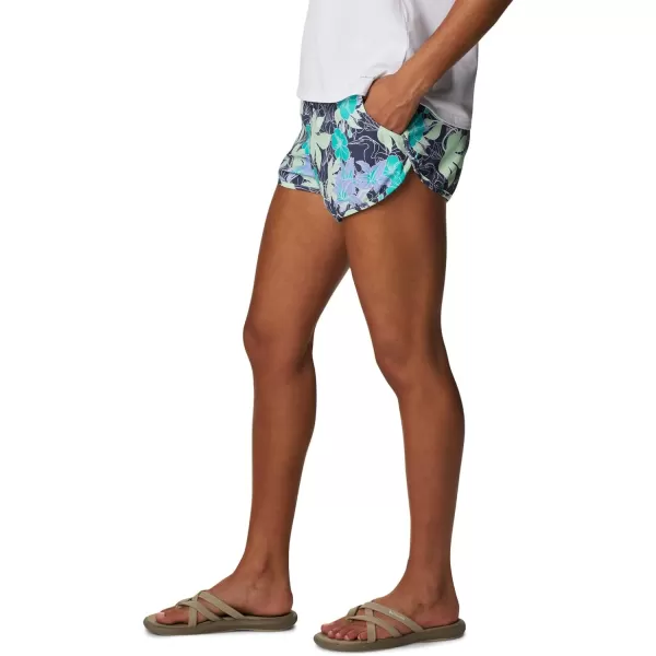 Columbia Womens Bogata Bay Stretch Printed ShortKey West Lakeshore Flora