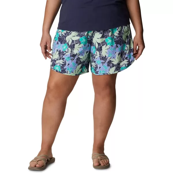 Columbia Womens Bogata Bay Stretch Printed ShortKey West Lakeshore Flora