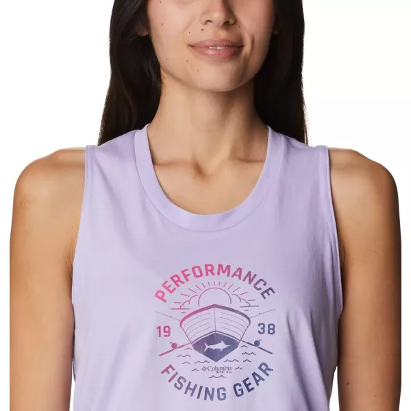 Columbia Womens Bramley Bay TankSoft VioletFair Weather Fade Graphic