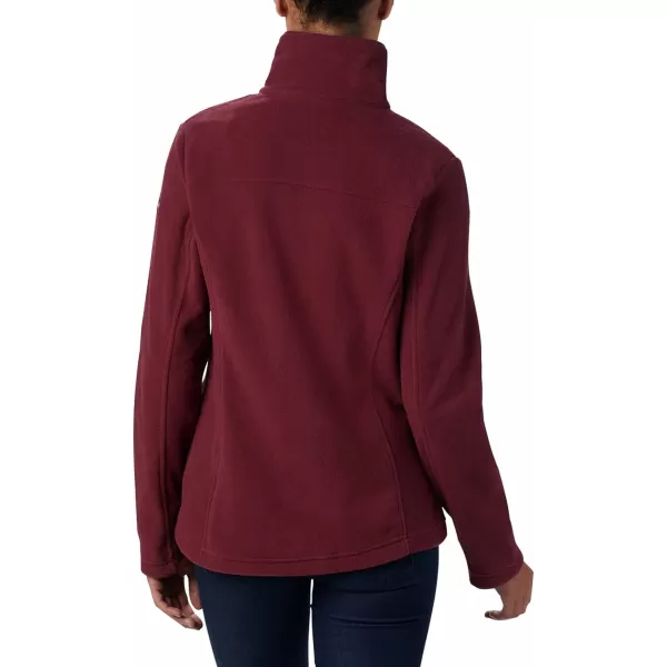 Columbia Womens CLG Give and Go Ii Full Zip Fleece JKTTam  Deep Maroon